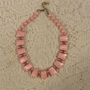 Vintage Pink W. Germany Beaded Necklace